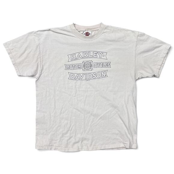 Harley-Davidson Other - Vintage Harley Davidson Cheyenne Wyoming Bull Skull Western T Shirt 2000s XL
